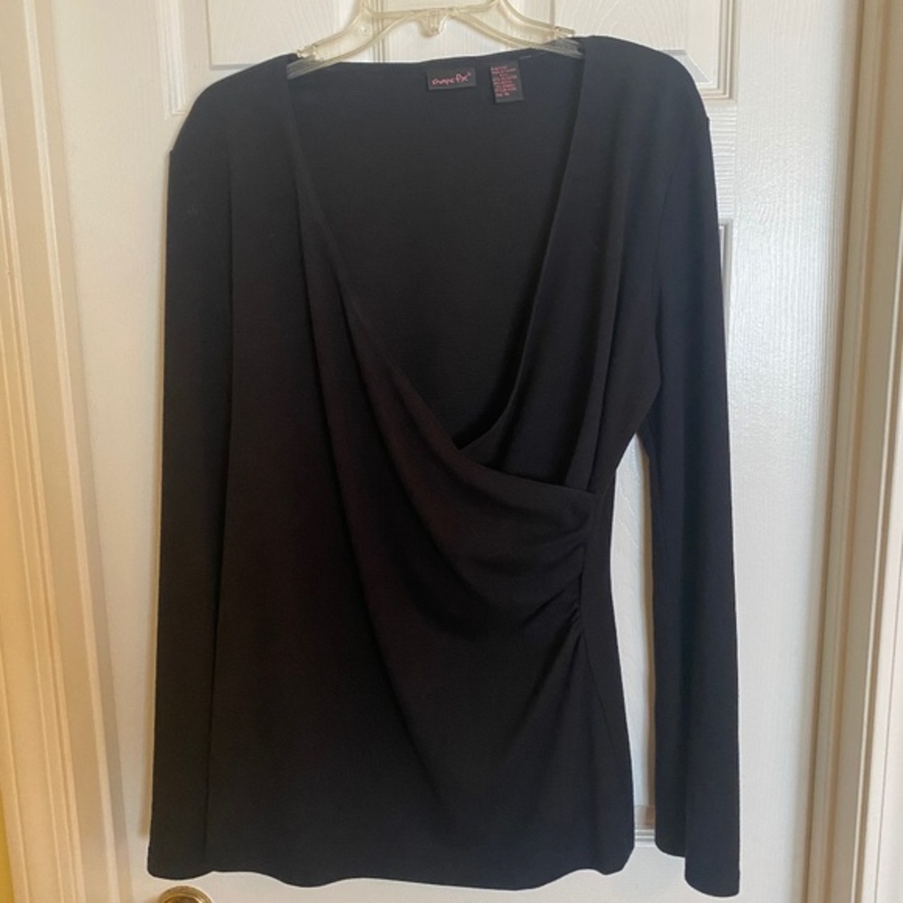 Shape FX Surplice Top Rauched Side Size 16
